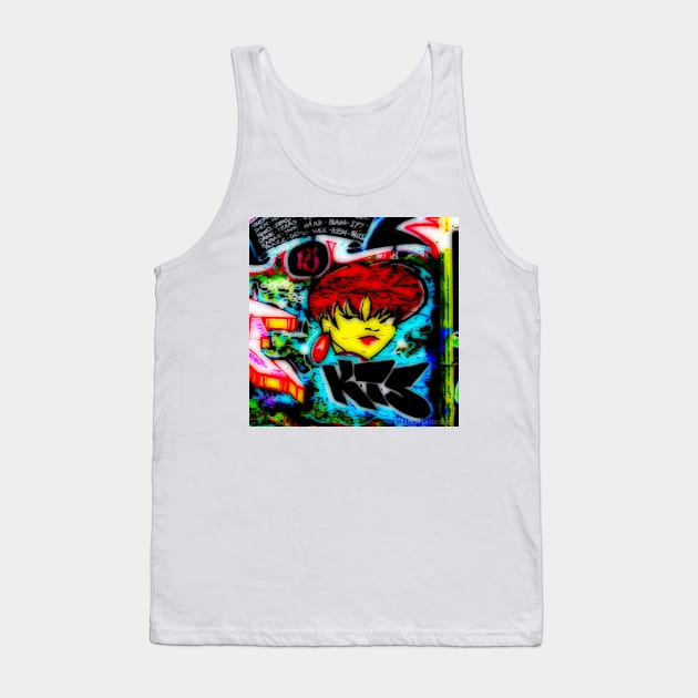 West Philly Graffiti Photo Kiss Girl Tank Top by Kater